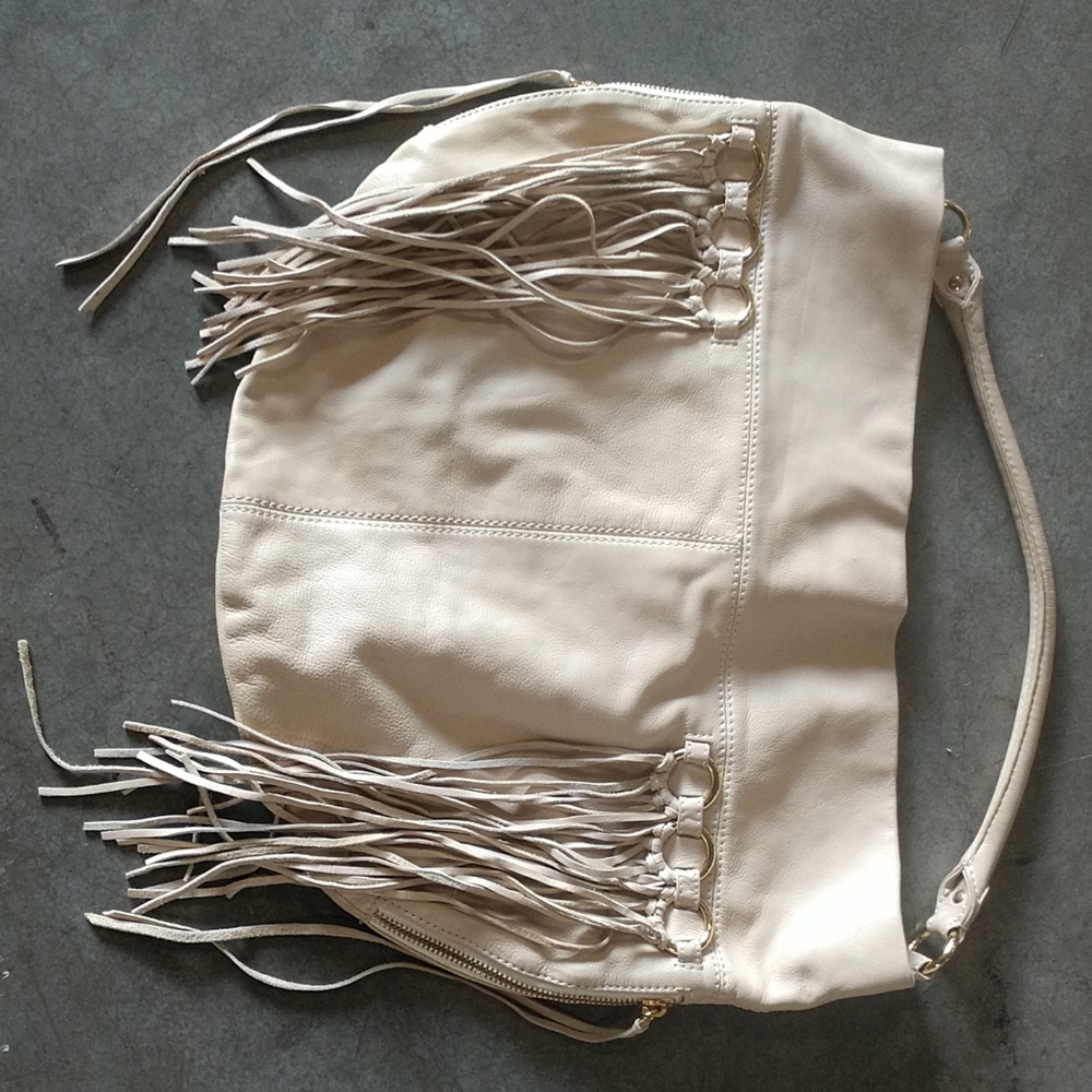 Rebecca Minkoff Cream Soft Leather Shoulder Purse
